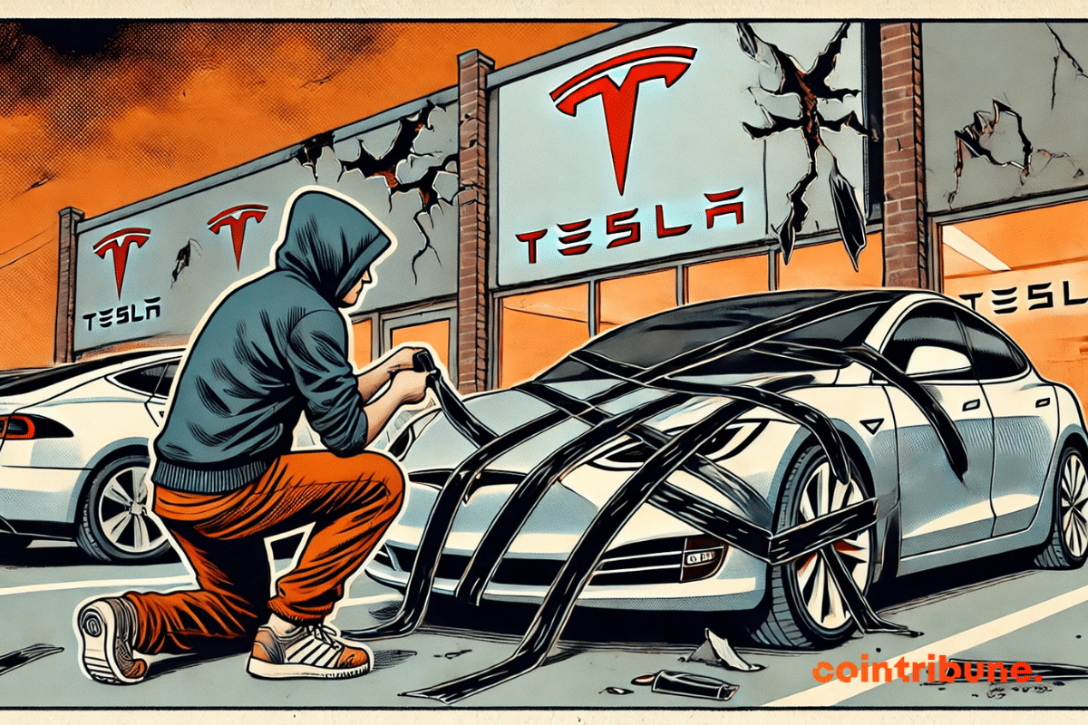 Tesla collapses on the stock market, a unique case in the history of the car